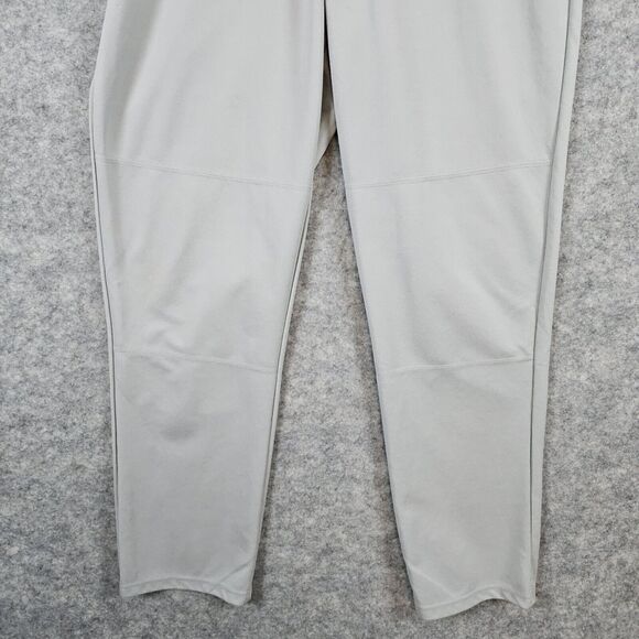 Adidas Climalite Men's Athletic Pants Size L Lt Gray Baseball Softball Polyester - Picture 3 of 16
